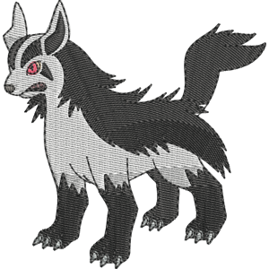 Mightyena Pokemon Free Coloring Page for Kids