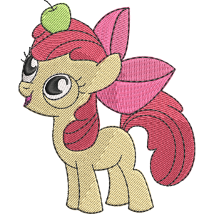 Apple Bloom My Little Pony Friendship Is Magic Free Coloring Page for Kids
