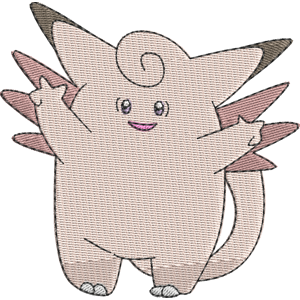 Clefable Pokemon Free Coloring Page for Kids