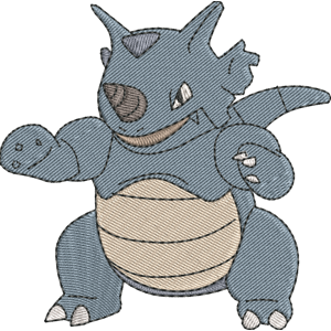 Rhydon 1 Pokemon Free Coloring Page for Kids
