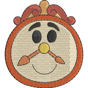 Cogsworth Disney Emoji Blitz Free Machine Embroidery Design