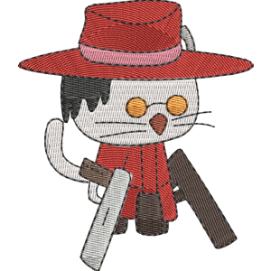 Dracula StrikeForce Kitty Free Machine Embroidery Design