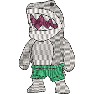 Loneshark Stumble Guys Free Machine Embroidery Design