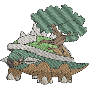 Torterra Pokemon Free Coloring Page for Kids