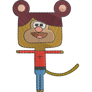 Square Monkey Hey Duggee Free Coloring Page for Kids