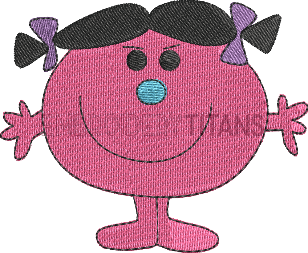 Little Miss Bad Mr Men Free Machine Embroidery Design Download in PES ...