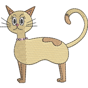 Mr. Kitty The ZhuZhus Free Machine Embroidery Design