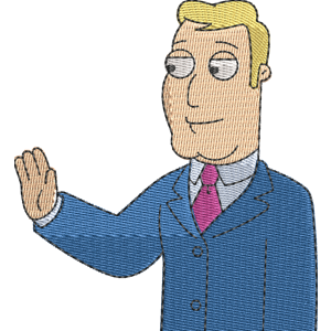 Terry Bates American Dad! Free Machine Embroidery Design