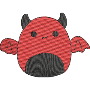 Dante the Demon Squishmallows Free Machine Embroidery Design