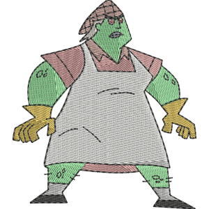 Lunch Lady Ghost Danny Phantom Free Machine Embroidery Design