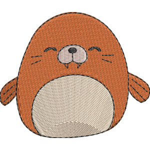 Bindy the Walrus Squishmallows Free Machine Embroidery Design