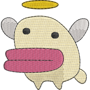 Tarakotchi Angel Tamagotchi Free Machine Embroidery Design