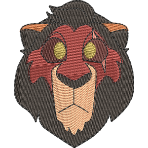 Scar Disney Emoji Blitz Free Machine Embroidery Design