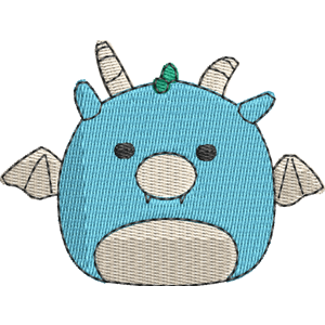 Avrill the Dragon Squishmallows Free Machine Embroidery Design