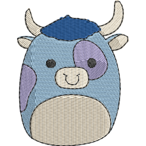 Bermayeh the Bull Squishmallows Free Machine Embroidery Design