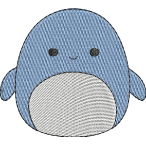 Danika the Dolphin Squishmallows Free Machine Embroidery Design