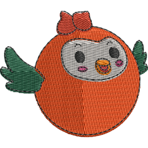 Lovey the Turtledove Pikmi Pops Free Machine Embroidery Design