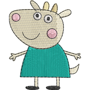 Gabriella Goat Peppa Pig Free Coloring Page for Kids