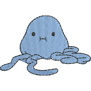 Jellyfish Adventure Time Free Machine Embroidery Design