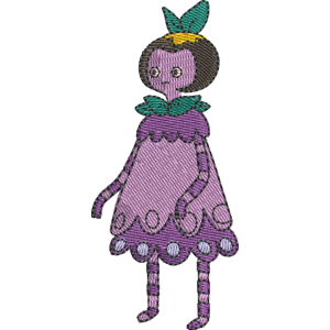 Purple Princess Adventure Time Free Machine Embroidery Design