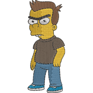 Baby Gerald's Brother Simpsons Free Machine Embroidery Design