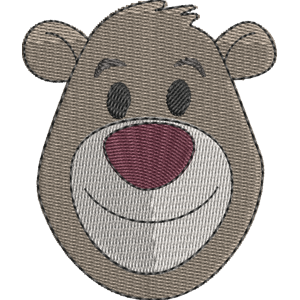 Baloo Disney Emoji Blitz Free Machine Embroidery Design