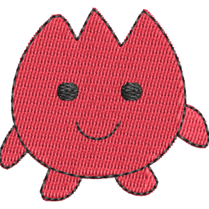 Tulitchi Tamagotchi Free Machine Embroidery Design