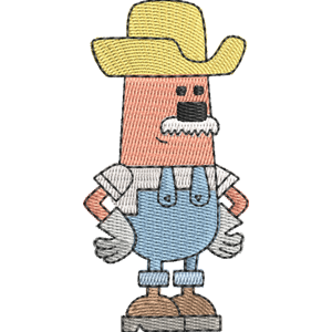 Farmer Whiffle Wow! Wow! Wubbzy! Free Machine Embroidery Design