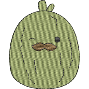 Charles the Pickle Squishmallows Free Machine Embroidery Design