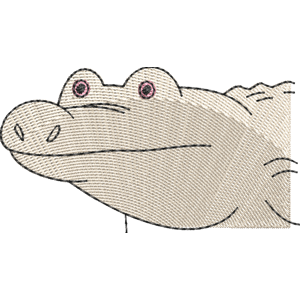 Albino Alligator We Bare Bears Free Machine Embroidery Design