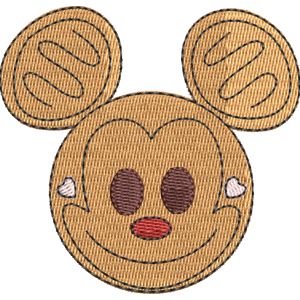 Gingerbread Mickey Disney Emoji Blitz Free Coloring Page for Kids