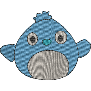 Camden the Bluebird Squishmallows Free Machine Embroidery Design