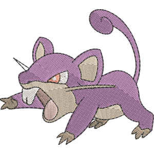 Rattata Pokemon Free Coloring Page for Kids