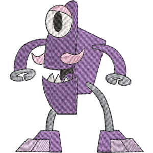 Munchstache Mixels Free Machine Embroidery Design
