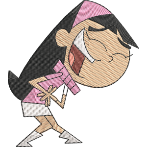 Trixie Tang Laughing Fairly Odd Parents Free Machine Embroidery Design