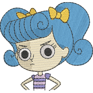 Madge The ZhuZhus Free Machine Embroidery Design