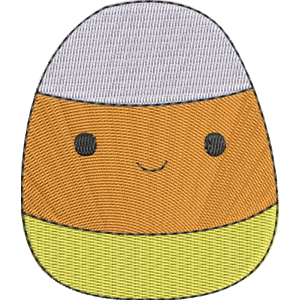 Cannon the Candy Corn Squishmallows Free Machine Embroidery Design