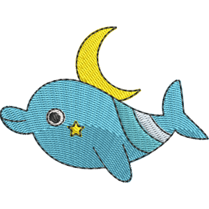 Dolphintchi Tamagotchi Free Coloring Page for Kids