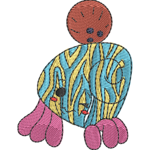 Craw the Hermit Pikmi Pops Free Machine Embroidery Design