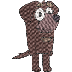 Fido Bluey Free Machine Embroidery Design