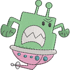 Dark Zone Aliens Wow! Wow! Wubbzy! Free Machine Embroidery Design