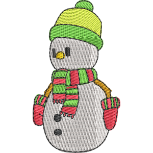 Snowman Stumble Guys Free Machine Embroidery Design