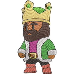 Emperor Stumble Guys Free Machine Embroidery Design