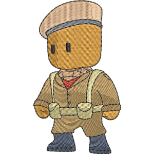 Beret Duke Stumble Guys Free Machine Embroidery Design