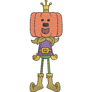 The Pumpkin King Wow! Wow! Wubbzy! Free Machine Embroidery Design