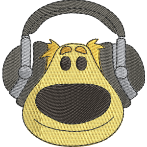 Headphones Dug Disney Emoji Blitz Free Machine Embroidery Design