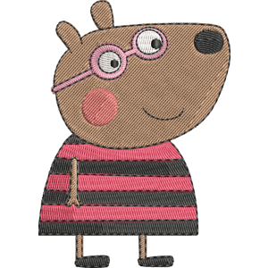 Belinda Bear Peppa Pig Free Coloring Page for Kids
