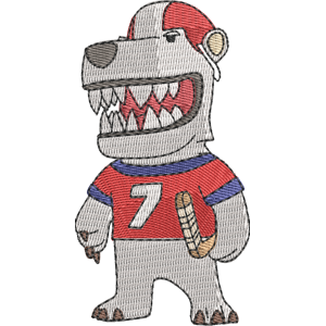 Polar Bear Stumble Guys Free Machine Embroidery Design