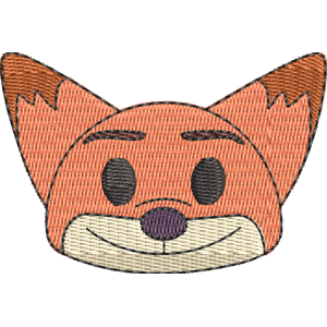 Nick Wilde Disney Emoji Blitz Free Machine Embroidery Design