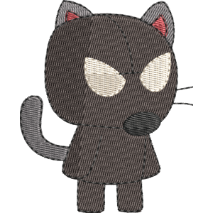 Black Pit StrikeForce Kitty Free Machine Embroidery Design